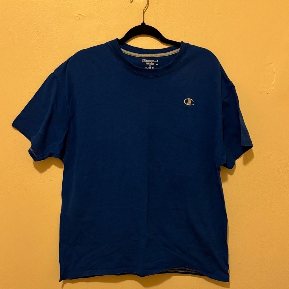 Champion Men's Deep Blue Short Sleeve Tee